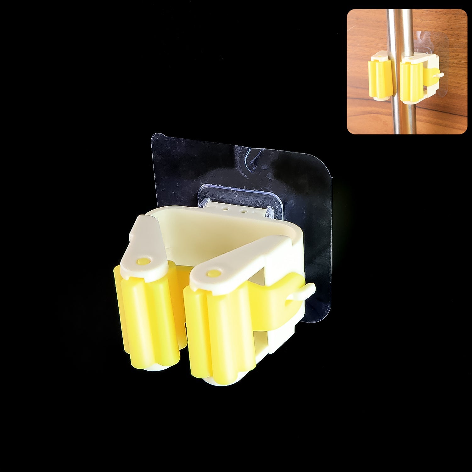 Magic Sticker Series Self Adhesive Mop and Broom Holder (Pack of 5)