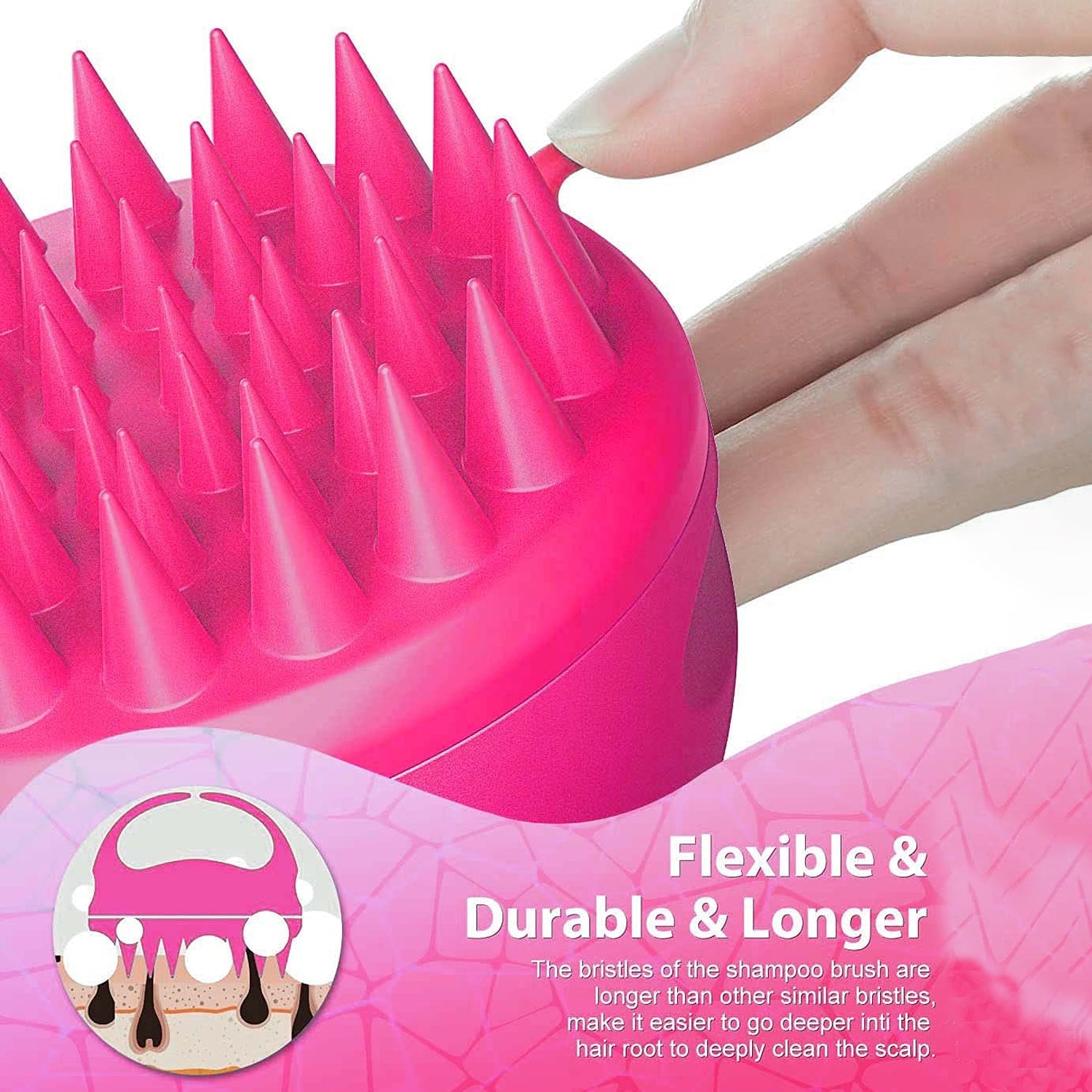 Scalp Massager, Head Massager Comb (1 Pc), Hair accessories