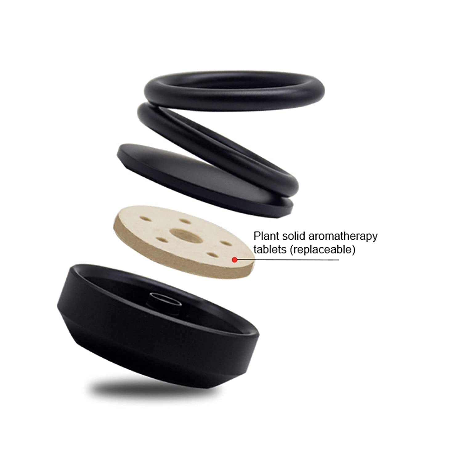 Solar Car Aroma Diffuser 360° Rotating Design, Air Freshener for Car, Home, Office
