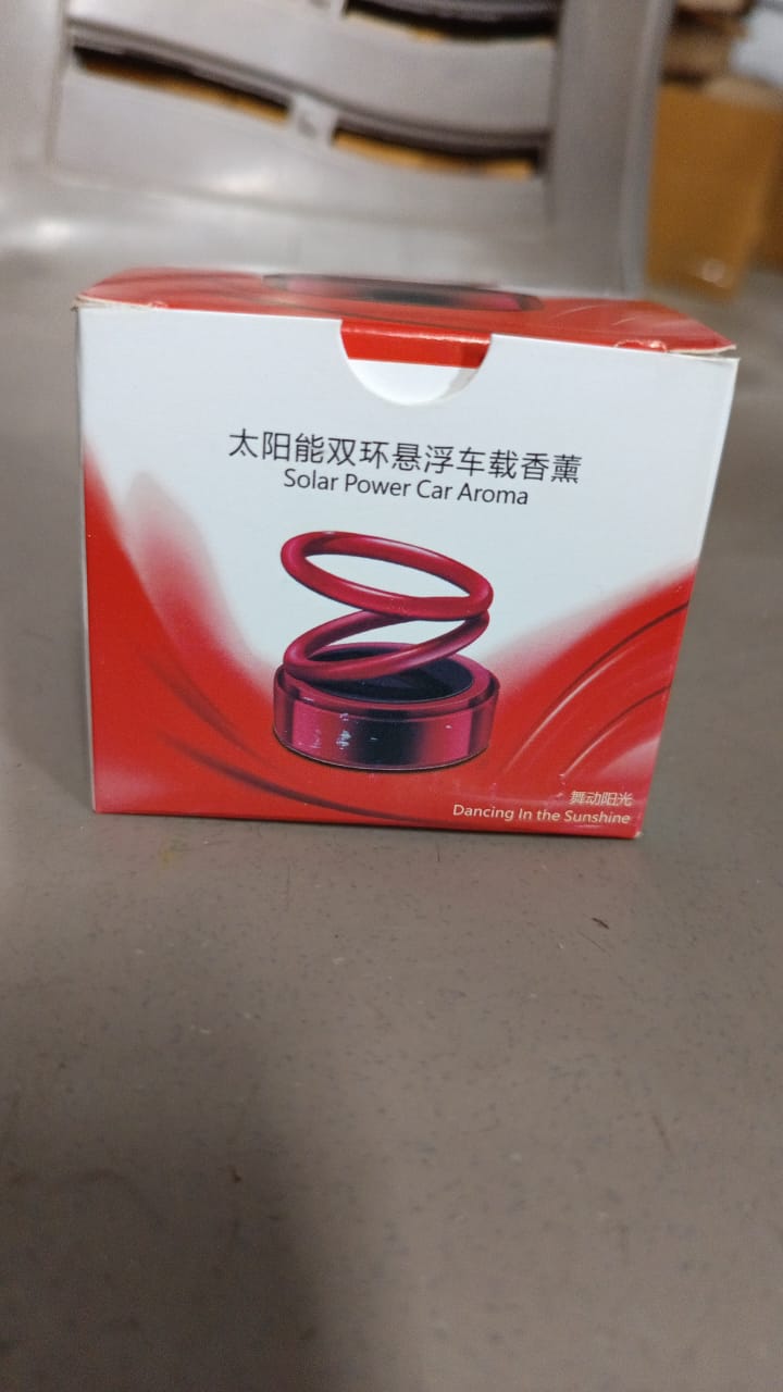 Solar Car Aroma Diffuser 360° Rotating Design, Air Freshener for Car, Home, Office