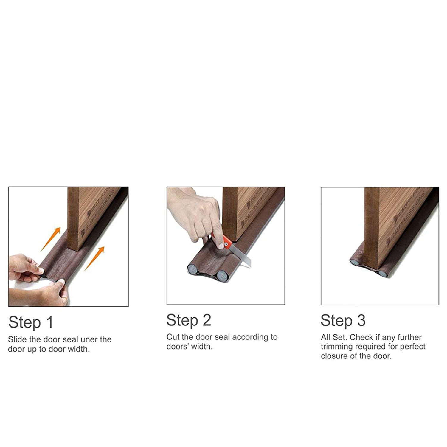 Door Draft Stopper / Guard Protector for Doors and Windows (2 Pcs)