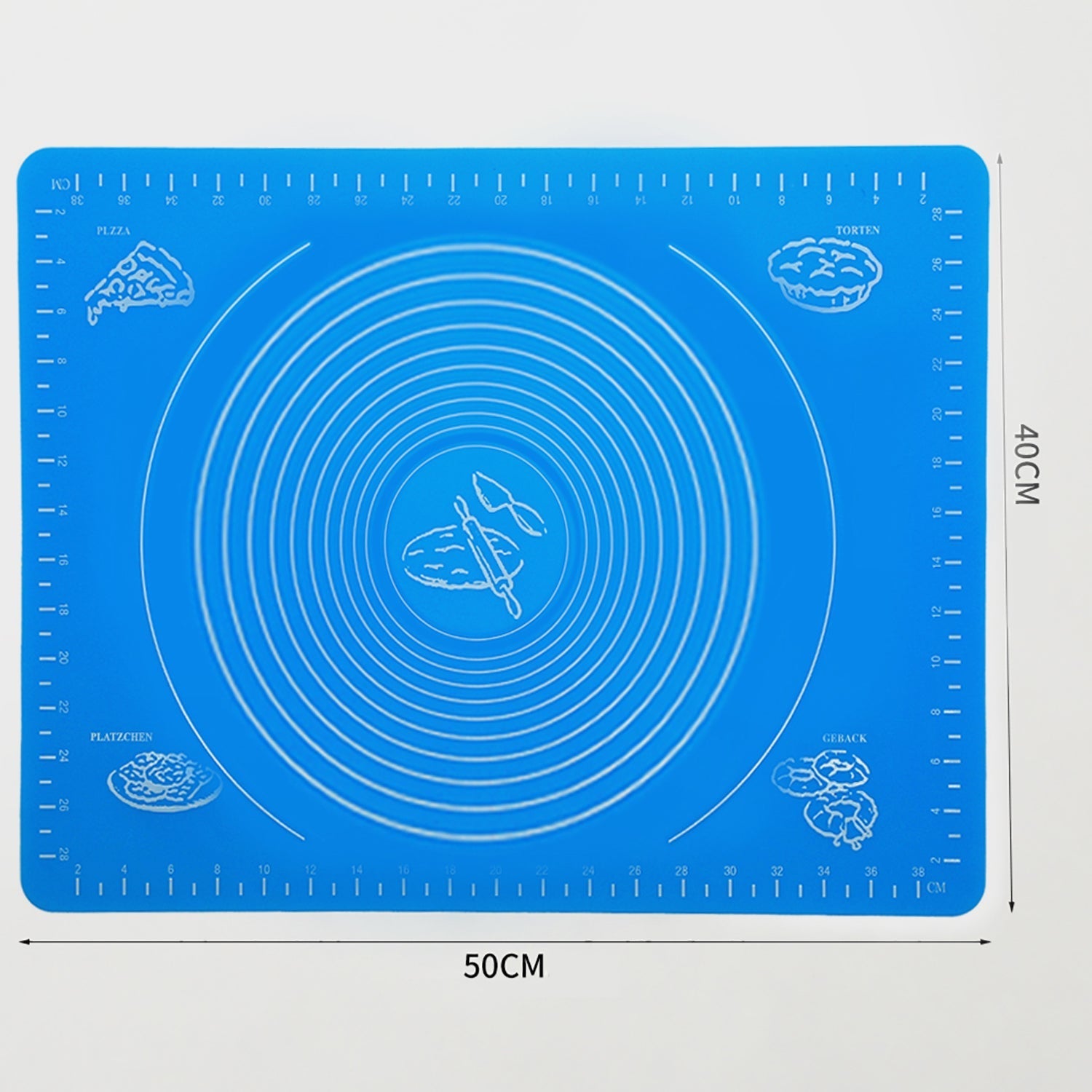 Mat, Rolling Mat Silicone Baking Mat Fondant Mat Sheet Chapati