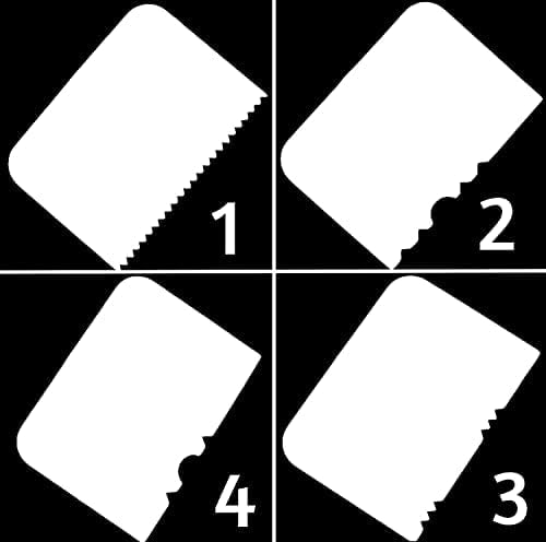 4 pcs cake scraper