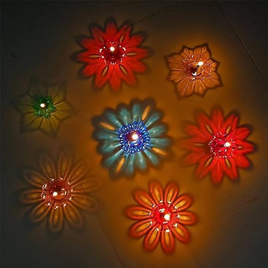 3D Rangoli Reflective Diya (Set of  2) | 3D Shadow Reflective Diwali Diya (Pack of 24)