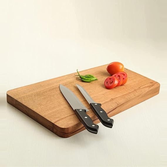 Wooden Cutting Board And Knife Set