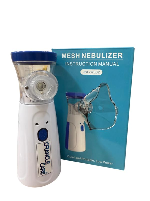 Portable Mesh Nebulizer, Effective for Cough, Asthma Silent and Compact Nebulizer Machine for Adult and Kids, Wireless Vaporizer Machine With Respiratory Mask