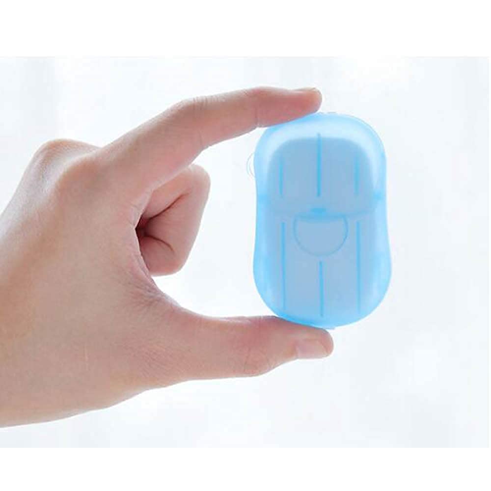 Pack of  5 Paper Soap Box - Paper Soaps For Travel - Paper Soap For Hand Wash - Knk Travel Hand Washing Box - Disposable Hand Washing Cleaning Paper Soap