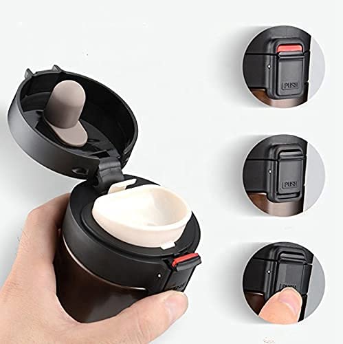 Travel Mug, Insulated Coffee Cup with Leakproof Lid,Vacuum Insulation Stainless Steel Reusable for Hot Cold Coffee,Tea