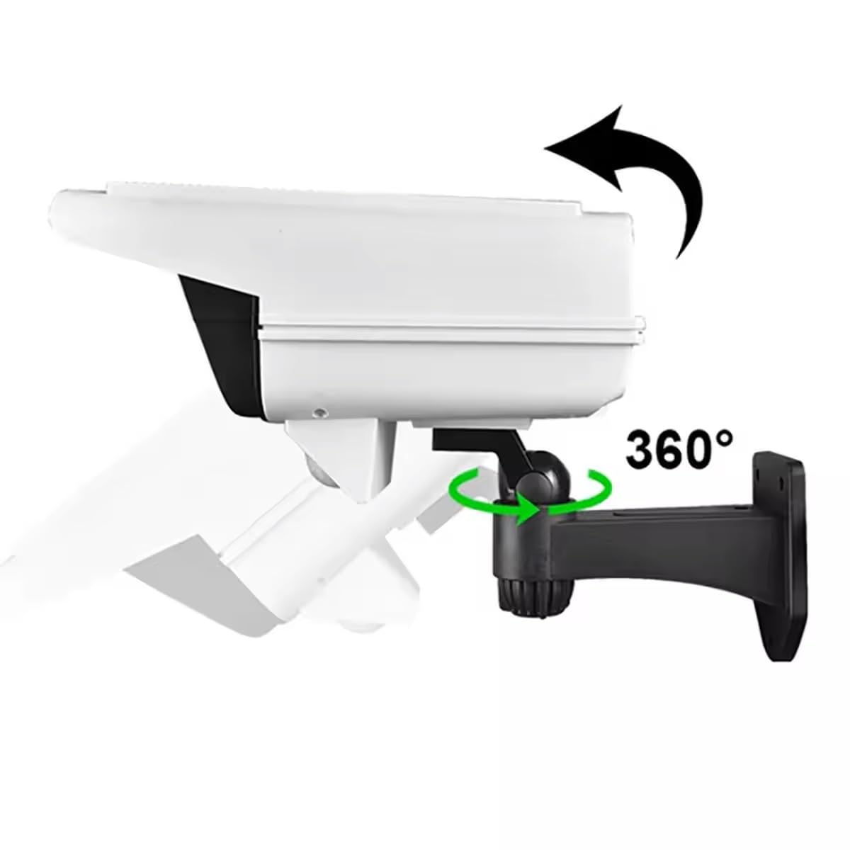 Solar Motion Sensor Sun-Powered Light with Remote | Security Camera Style Outdoor LED Light