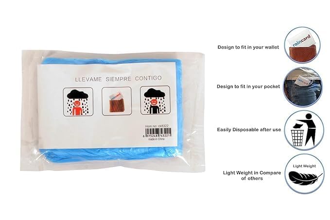 Men And Women Waterproof Rain Card