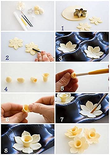 8 pcs cake fondant