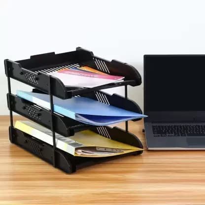Black file rack