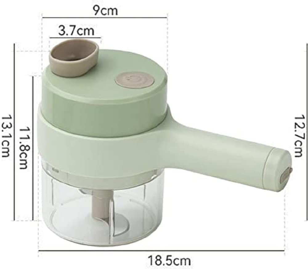 4 in 1 Electric Handheld Cooking Hammer Vegetable Cutter Set Food Chopper