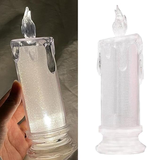 Candles for Home Decoration,Electric Flameless & Smokeless LED Diya Lights (Set of 2)