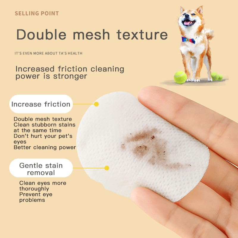 Pet Eye & Ear Cleaning Wipes for Dogs & Cats | 200 Count (Pack of 1)