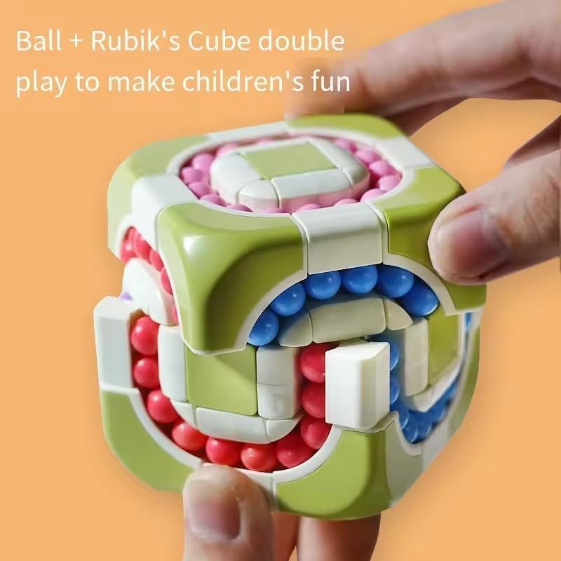 Finger Rotate Rubik Cube Puzzles for Mind Relax Toy Gift,Stickerless Magic Cube Puzzle