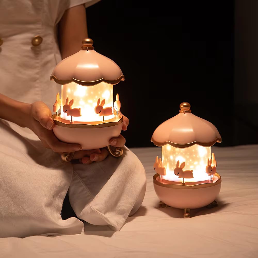 Bunny’s Carousel Rotating LED Night Light