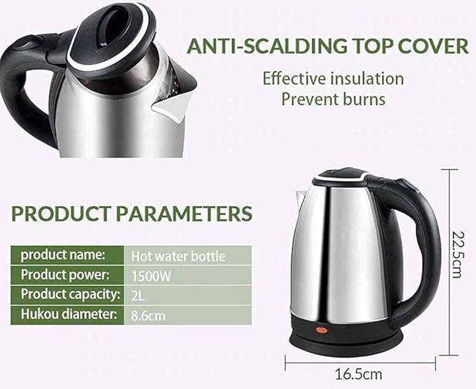 Stainless Steel Electric Kettle 2L