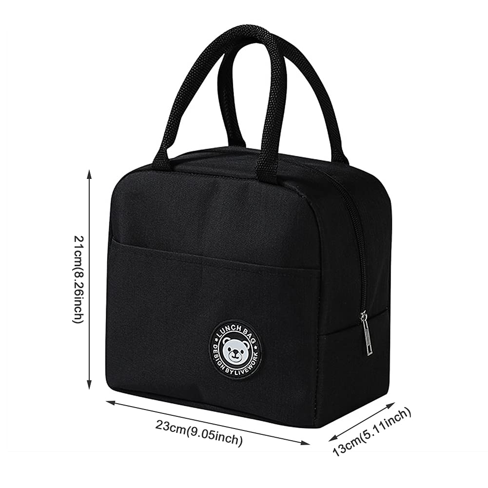 Portable Thermal Lunch Bag (Random Colour)