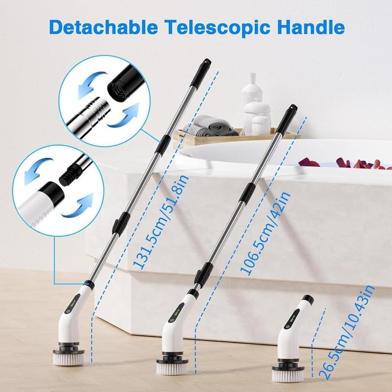 9 IN 1 CORDLESS ELECTRIC SPIN SCRUBBER