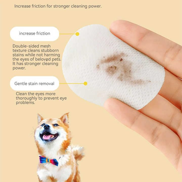 Pet Eye & Ear Cleaning Wipes for Dogs & Cats | 200 Count (Pack of 1)
