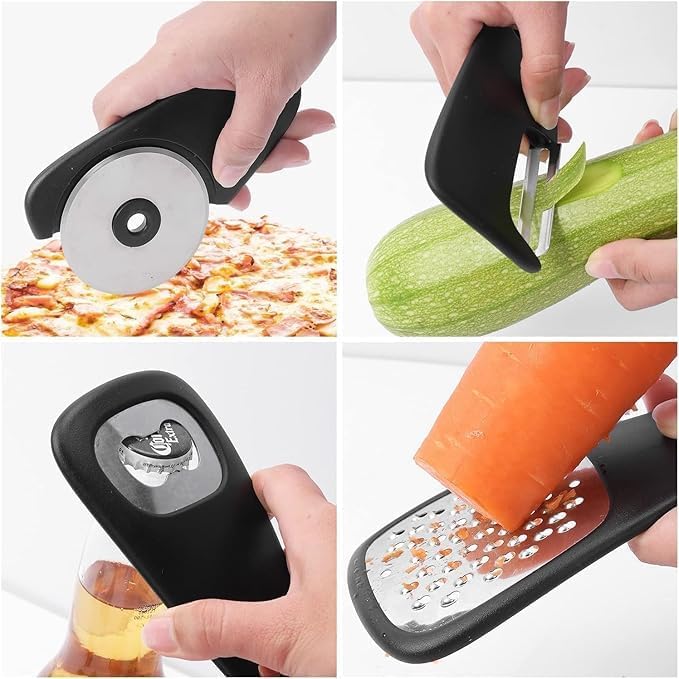 OUTDOOR KITCHEN GADGETS 6PCS SET BLACK
