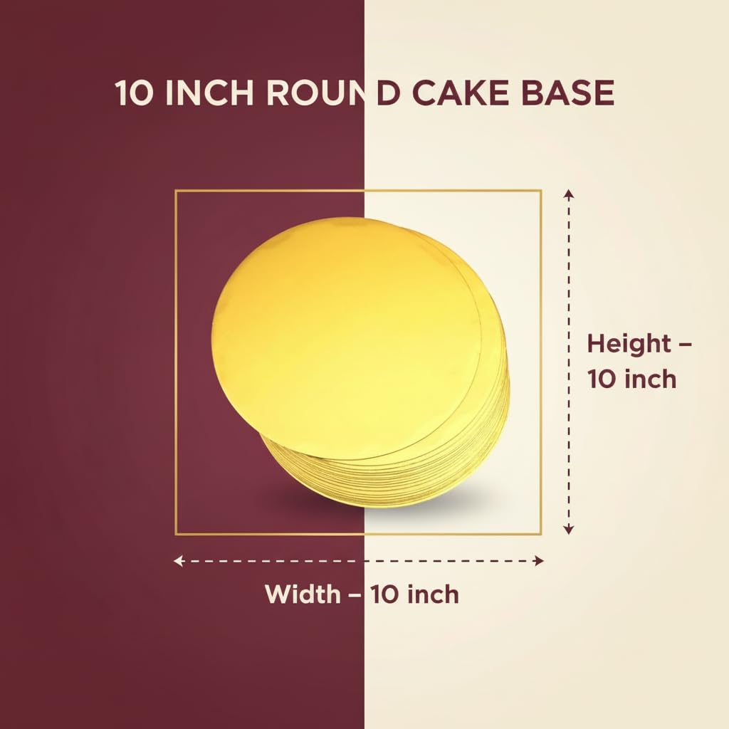 10'' in cake base board