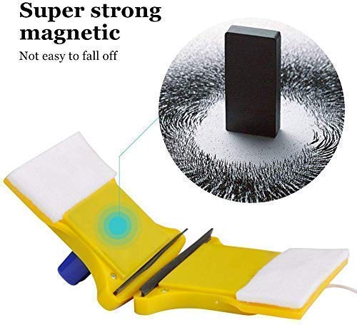 Magnetic Double-Sided Window Glass Cleaner | Two Sided Glass Cleaning Wiper Brush
