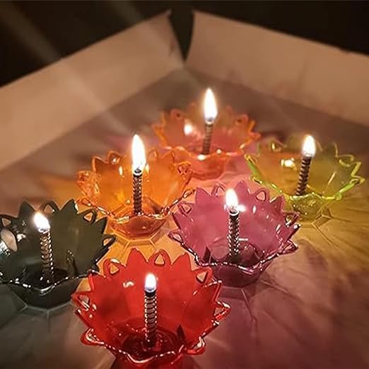 3D Rangoli Reflective Diya (Set of  2) | 3D Shadow Reflective Diwali Diya (Pack of 24)