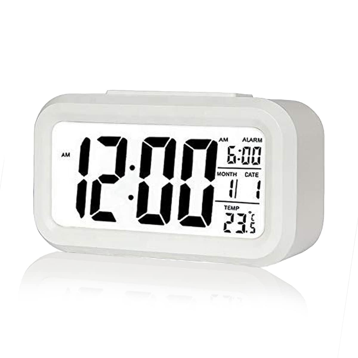 Small White Digital Clock