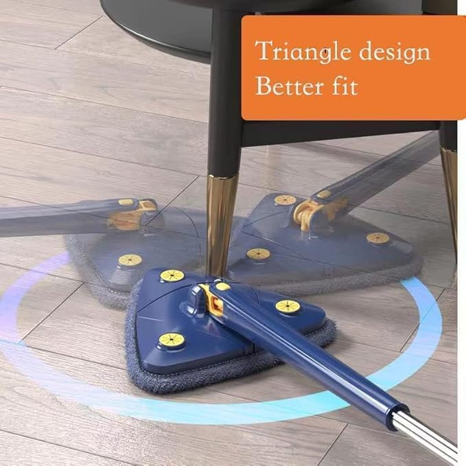 360° Rotatable Adjustable Triangle Multifunctional Cleaning Mop