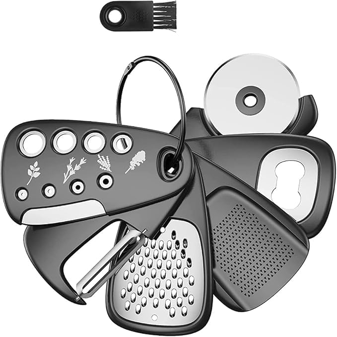 OUTDOOR KITCHEN GADGETS 6PCS SET BLACK