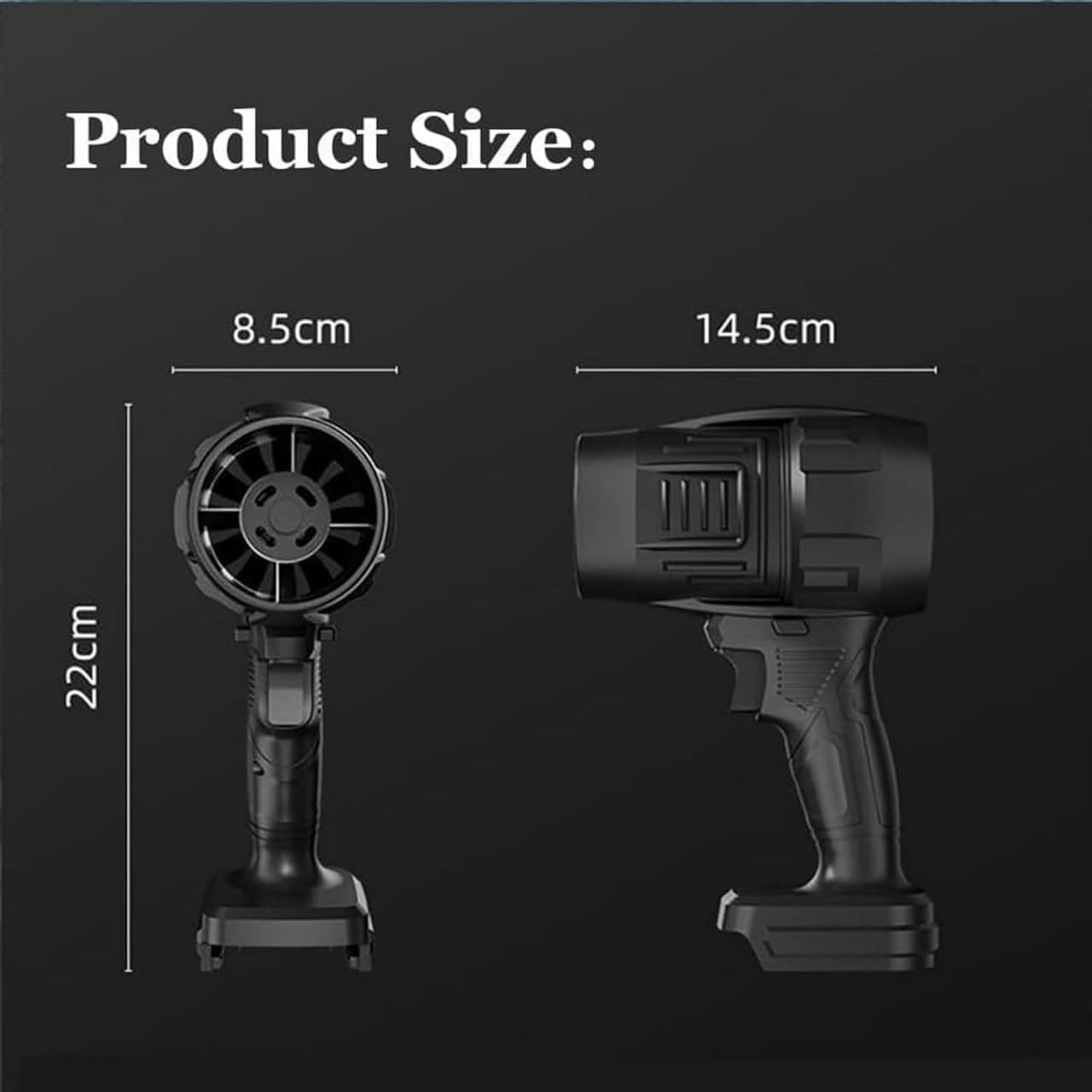 Portable air blower jet Car Dryer double battery