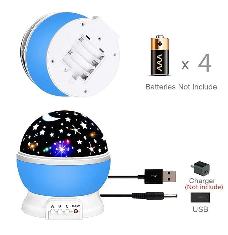Colour Changing Good Night Star Master Rotating Projection Night Lamp