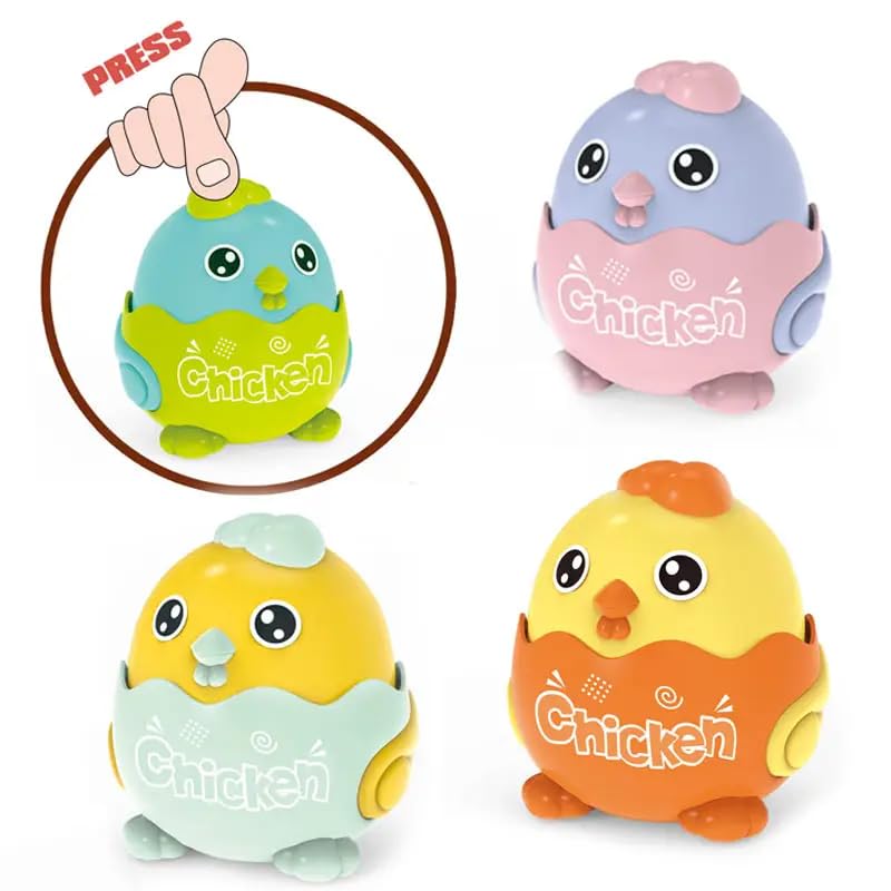 oys Press & Go Chicken Toy for Toddlers: Fun & Engaging Baby Toy for Boys & Girls