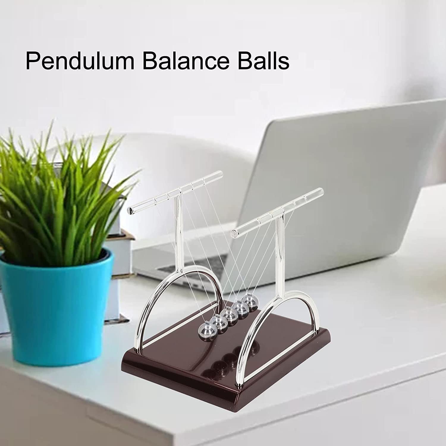Newton Cradle Pendulum-Metal Perpetual Motion Toy & Swing Balance Collision Ball