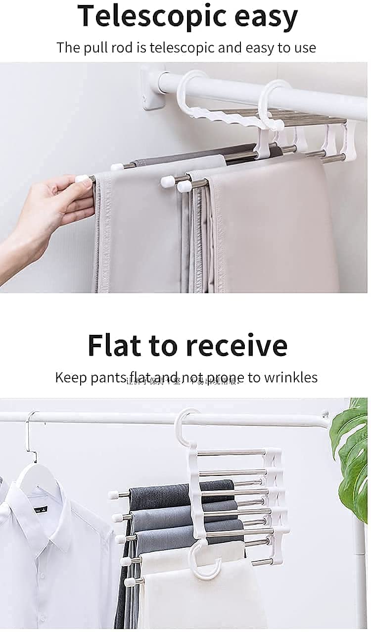 5 in 1 ABS Foldable Hangers (Pack of 2)