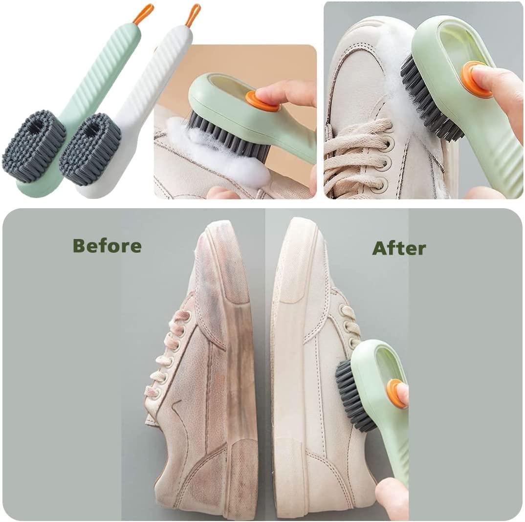 Multifunctional Scrubbing Brush with Liquid / Soap Dispenser (2 Pc)