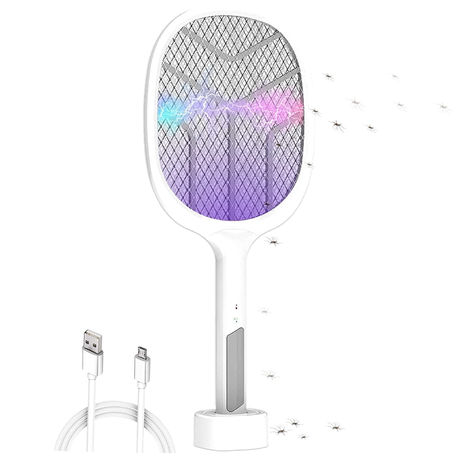 Rechargeable Mosquito Killer Racket – Electric Fly Swatter (1 Pc, Quality Assured)