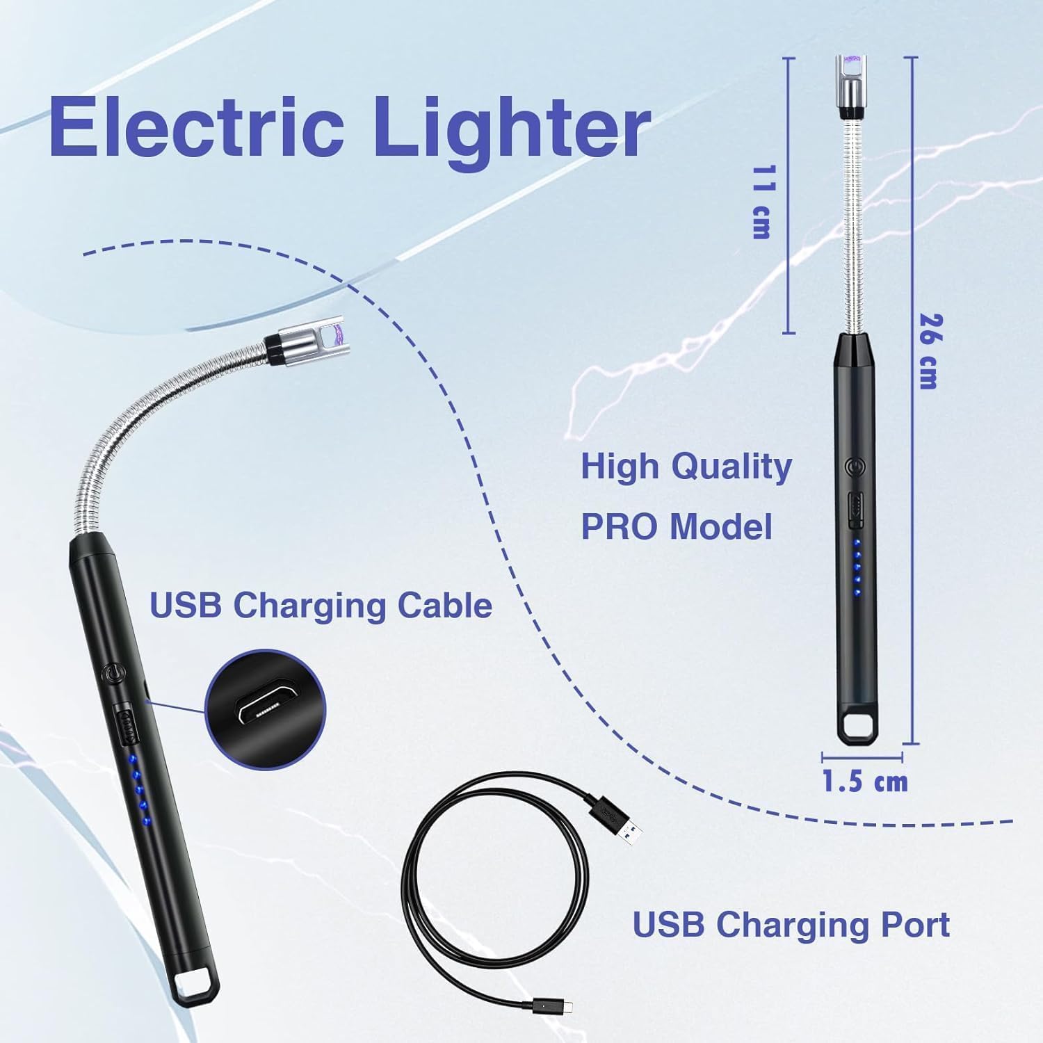 USB GAS LIGHTER WITH CABLE