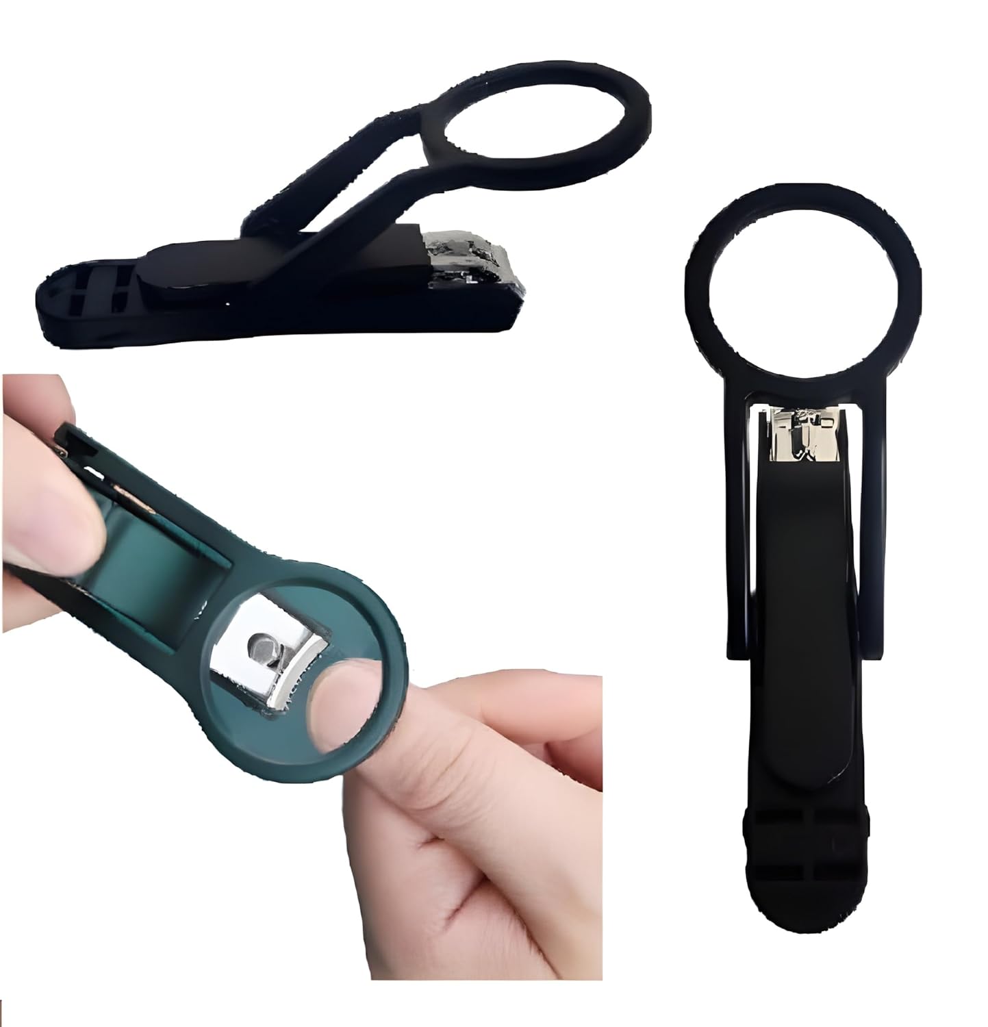 Magnifying Nail Cutter with 3X Zoom Lens | Precision Stainless Steel Nail Clipper for Enhanced Visibility Of Eyes | Ideal for Fingernails & Toenails | Professional Nail Care Tool for Seniors & Adults