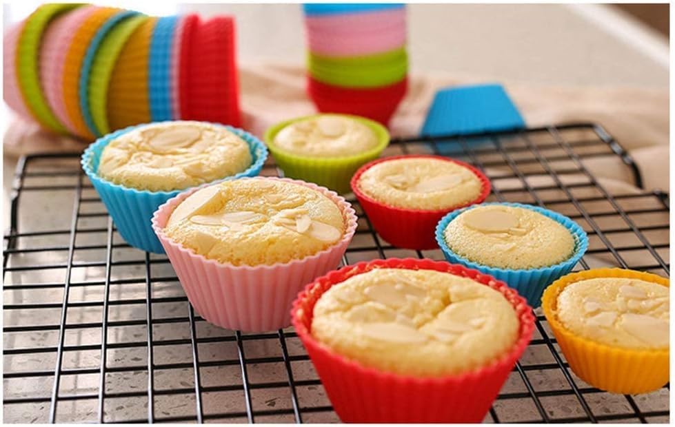 Silicone Cupcake Mould - 12 PCS