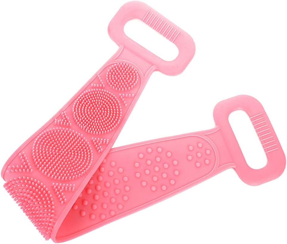 Eco-Friendly Silicone Shower Brush & Back Scrubber Towel (Pack of 2)