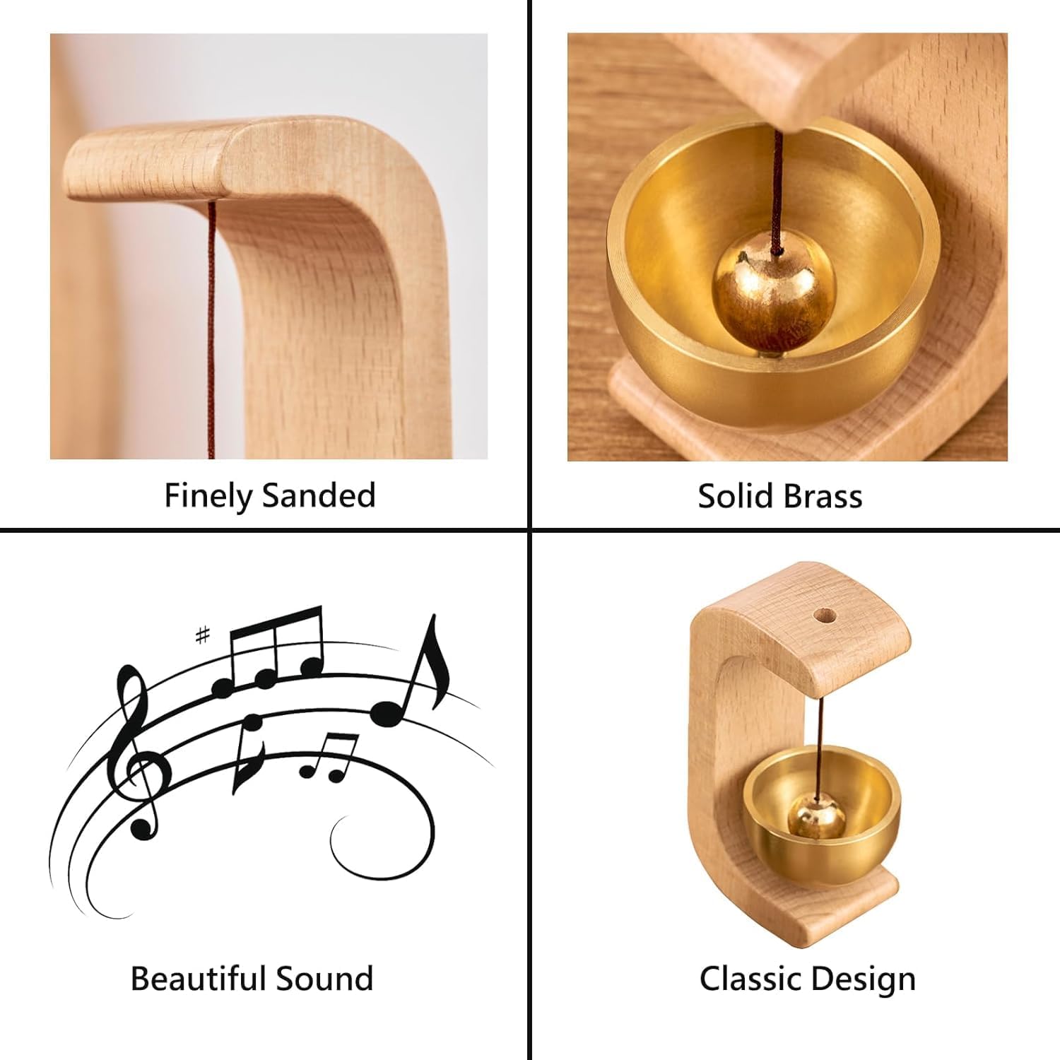 Wooden Door Bell