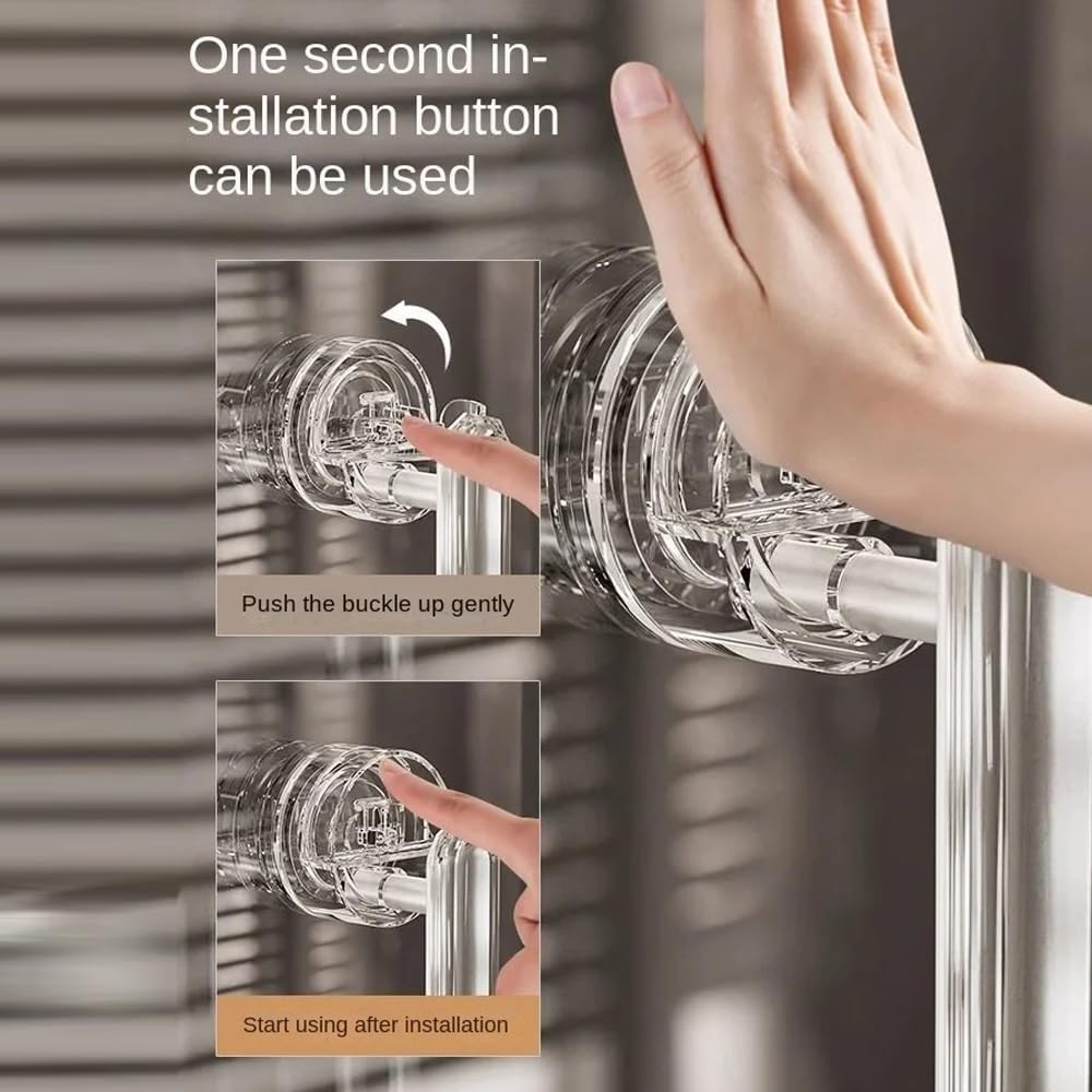 Suction Door Handle | No Drill Adhesive Handle for Bathroom, Glass, Toilet, Sliding Door | Strong Suction Cup Grip Handle – Adjustable Plastic Handle (Pack of 1)