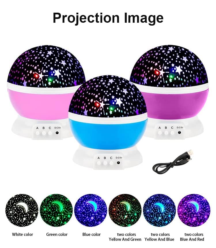 Colour Changing Good Night Star Master Rotating Projection Night Lamp