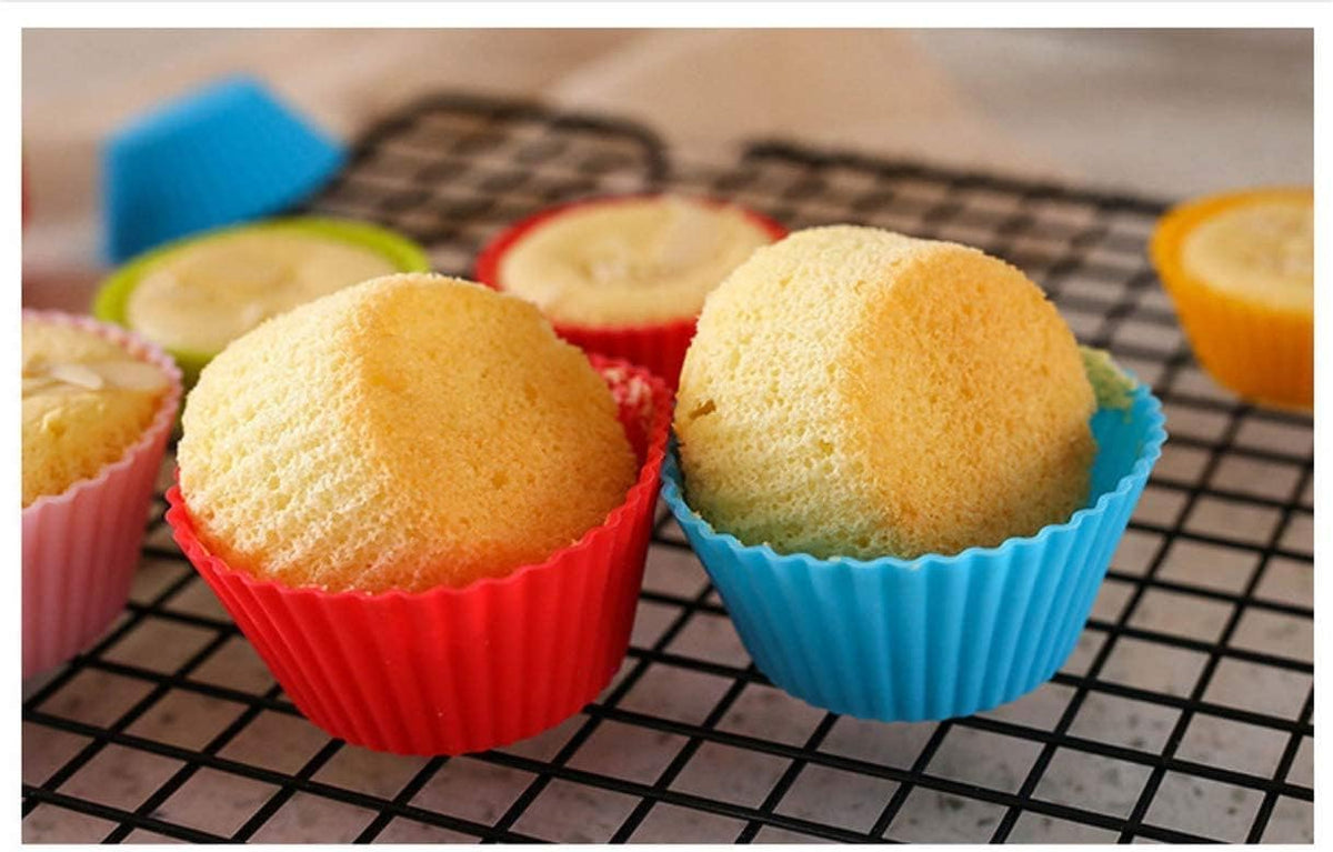 Silicone Cupcake Mould - 12 PCS