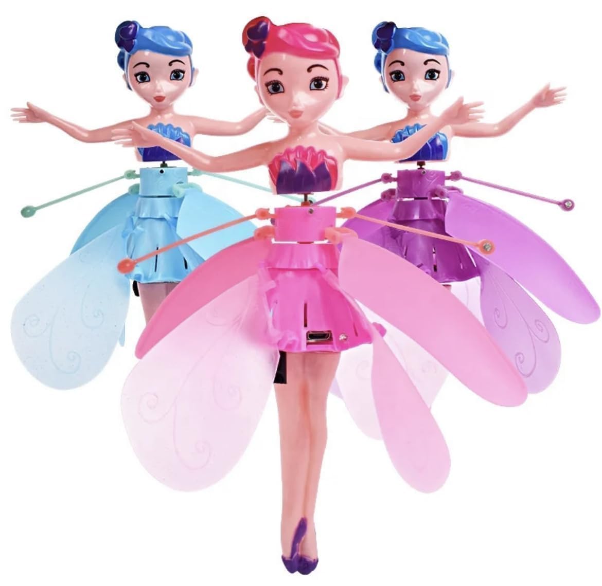 Flying Fairy Doll with Magical Hand Sensor Control – USB Powered Toy for Girls