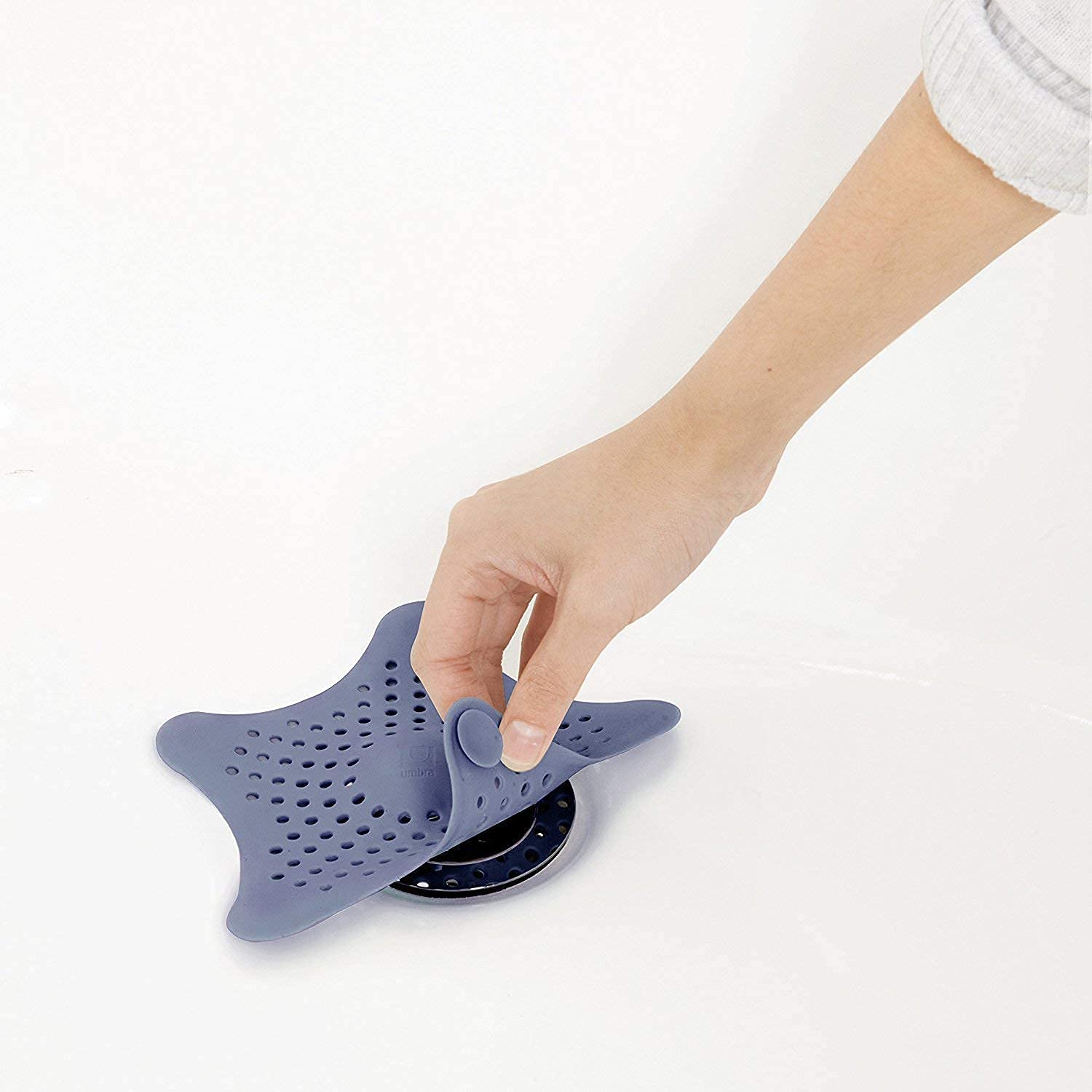 Star Drain Strainer: Catches Hair & Prevents Clogs (Kitchen/Bath) (4 pcs)