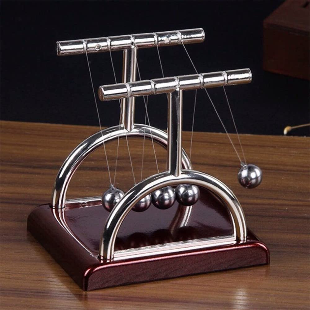 Newton Cradle Pendulum-Metal Perpetual Motion Toy & Swing Balance Collision Ball